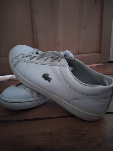 White lacoste tennis - tennis, shoes