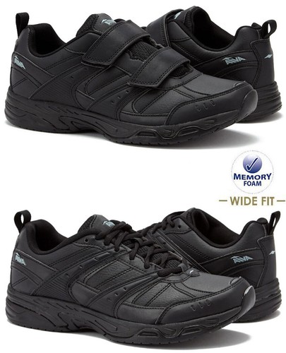 Mens memory foam trainers wide - memory,