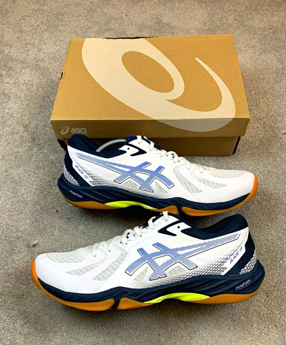 Asics blade white navy blue - blade, white/navy/blue