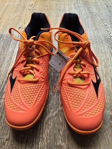 Mizuno orange tennis sneakers